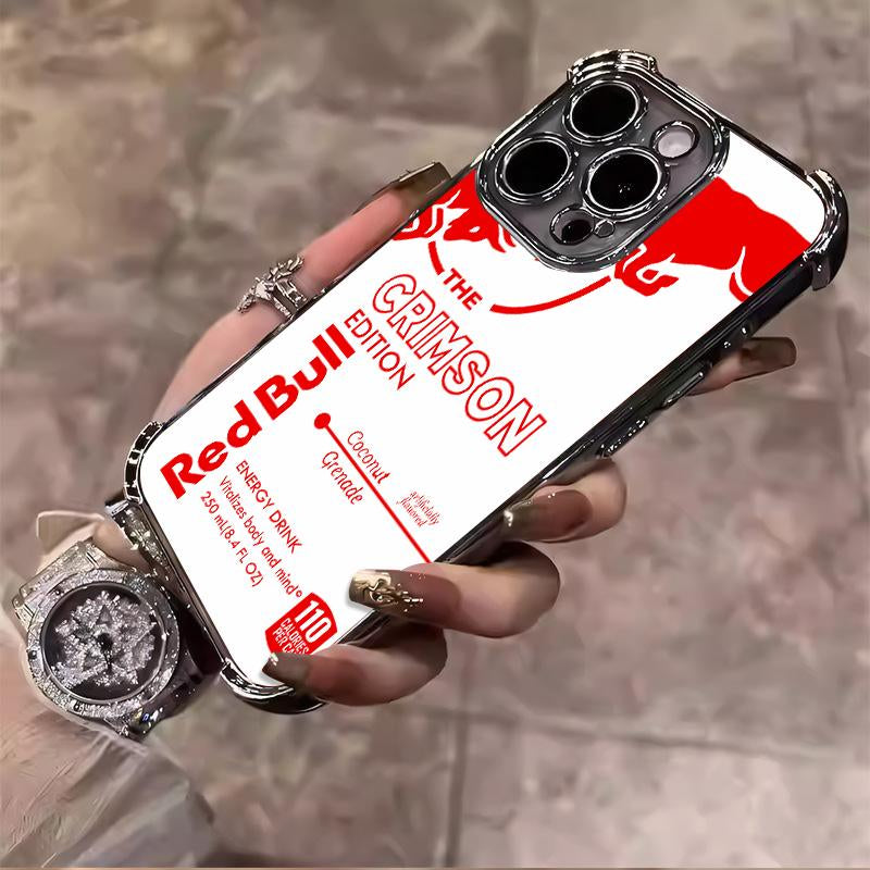 Red Bull for iPhone Case-White Red For iphone 100