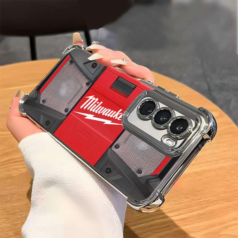 Designed for SAMSUNG Galaxy Electroplating luxury transparent four corner anti drop and shockproof phone case 247