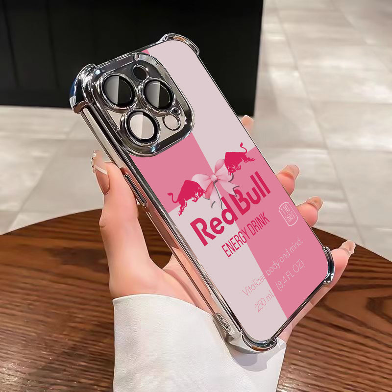 Red Bull for iPhone Case-Pink White For iphone 133