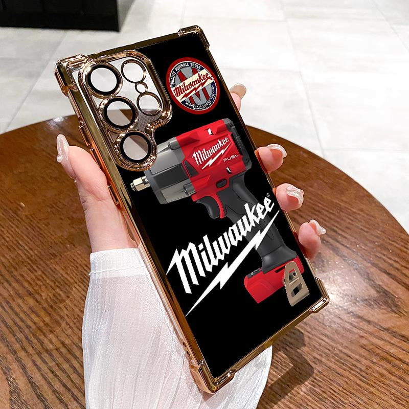 Designed for SAMSUNG Galaxy Electroplating luxury transparent four corner anti drop and shockproof phone case 183