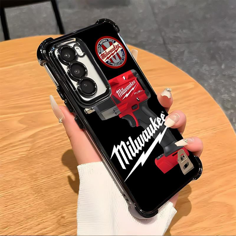 Designed for SAMSUNG Galaxy Electroplating luxury transparent four corner anti drop and shockproof phone case 183