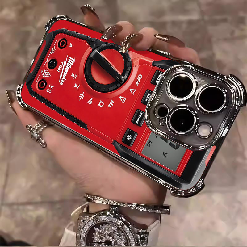 Designed for iPhone Electroplating luxury transparent four corner anti drop and shockproof phone case 244
