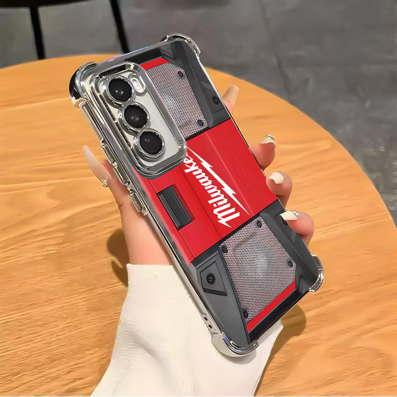 Designed for SAMSUNG Galaxy Electroplating luxury transparent four corner anti drop and shockproof phone case 247