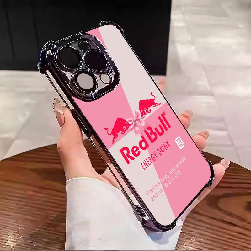 Red Bull for iPhone Case-Pink White For iphone 133