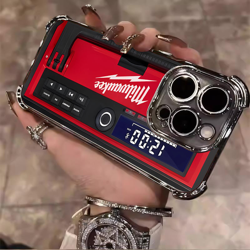 Designed for iPhone Electroplating luxury transparent four corner anti drop and shockproof phone case 245