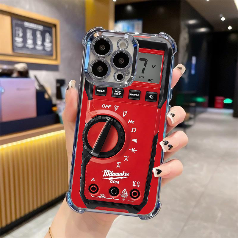 Designed for iPhone Electroplating luxury transparent four corner anti drop and shockproof phone case 244