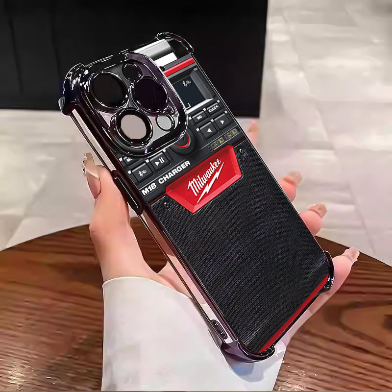 Designed for iPhone Electroplating luxury transparent four corner anti drop and shockproof phone case 242