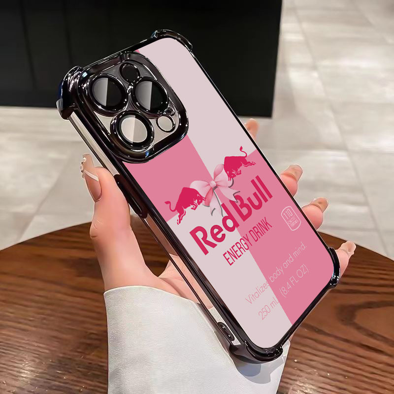 Red Bull for iPhone Case-Pink White For iphone 133