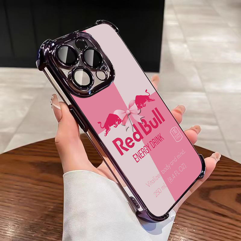 Red Bull for iPhone Case-Pink White For iphone 133
