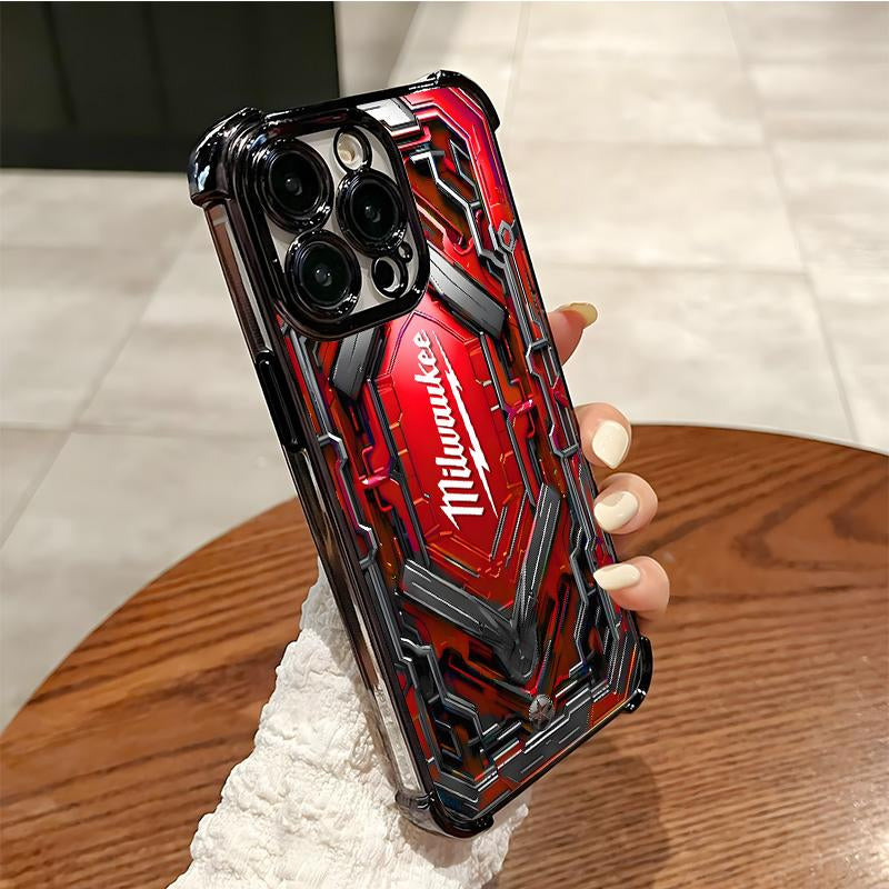 Designed for iPhone Electroplating luxury transparent four corner anti drop and shockproof phone case 181