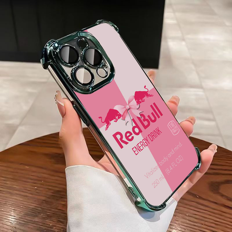 Red Bull for iPhone Case-Pink White For iphone 133