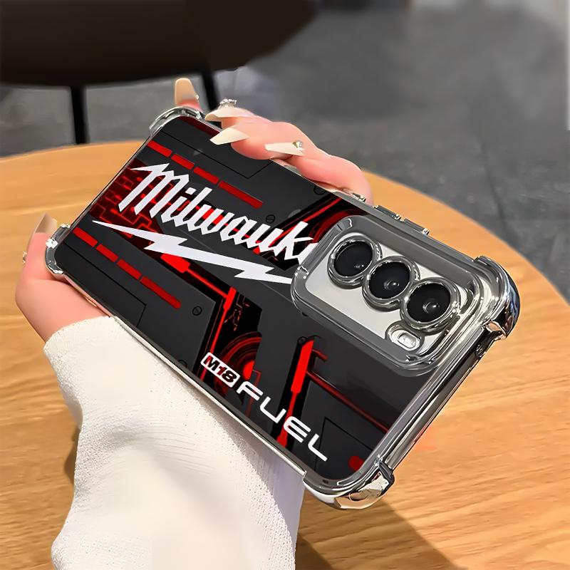 Designed for SAMSUNG Galaxy Electroplating luxury transparent four corner anti drop and shockproof phone case 153