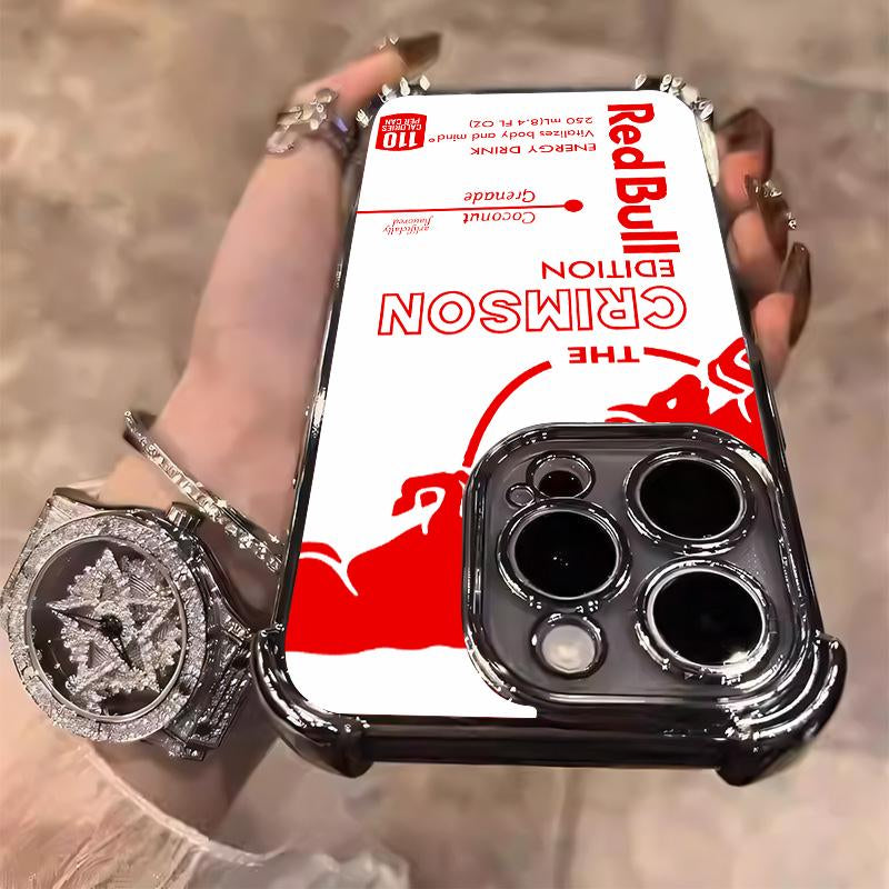 Red Bull for iPhone Case-White Red For iphone 100