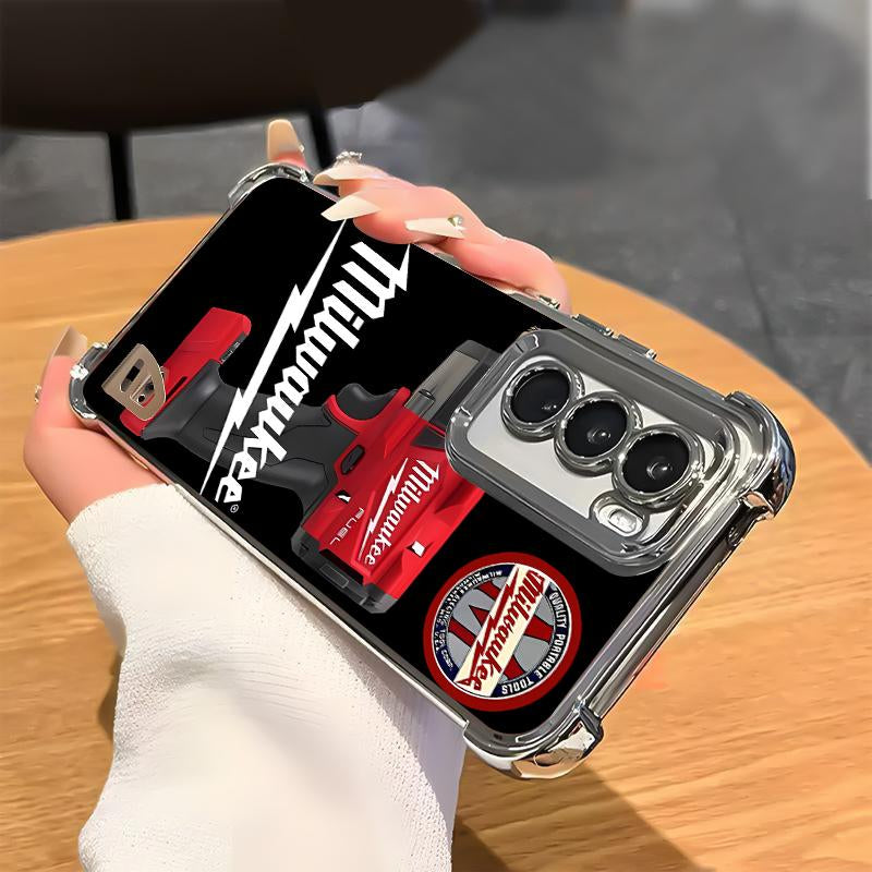 Designed for SAMSUNG Galaxy Electroplating luxury transparent four corner anti drop and shockproof phone case 183