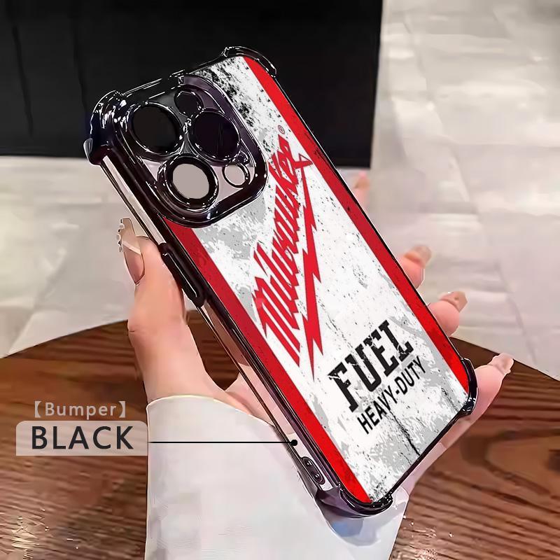Designed for iPhone Electroplating luxury transparent four corner anti drop and shockproof phone case 012