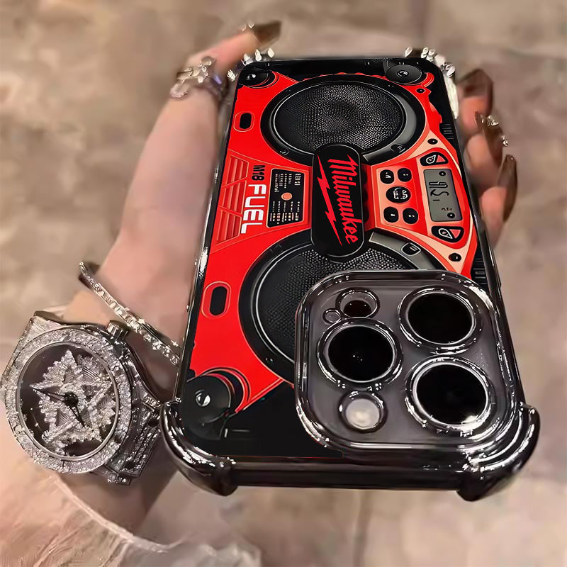 Designed for iPhone Electroplating luxury transparent four corner anti drop and shockproof phone case 248