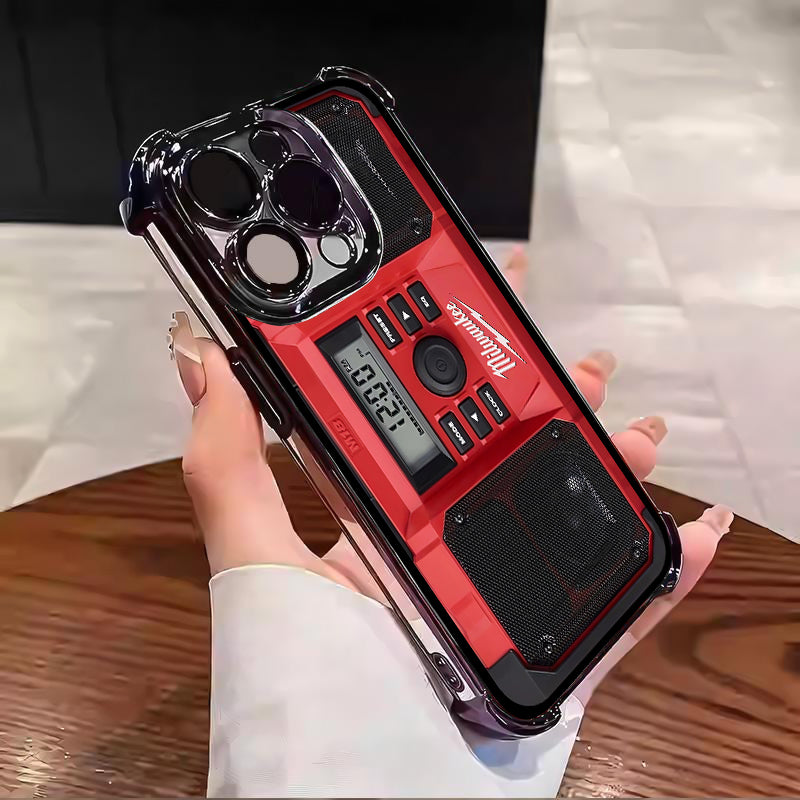 Designed for iPhone Electroplating luxury transparent four corner anti drop and shockproof phone case 246
