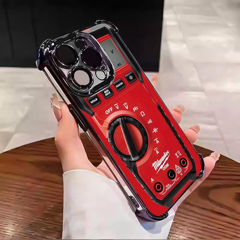 Designed for iPhone Electroplating luxury transparent four corner anti drop and shockproof phone case 244