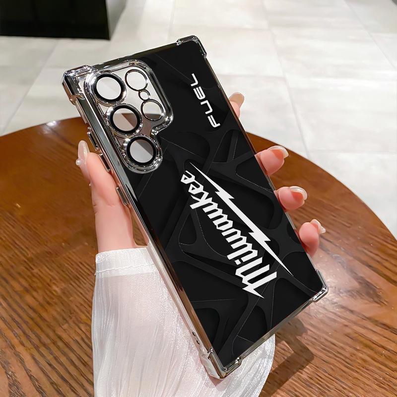 Milwaukee Phone Case For SAMSUNG GALAXY S22 S23 S24 S25 ULTRA PLUS Quad Cushion Drop Protection transparent Soft Silicon TPU four corner Shockproof Phone Cases 128-07