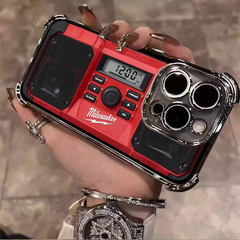 Designed for iPhone Electroplating luxury transparent four corner anti drop and shockproof phone case 246