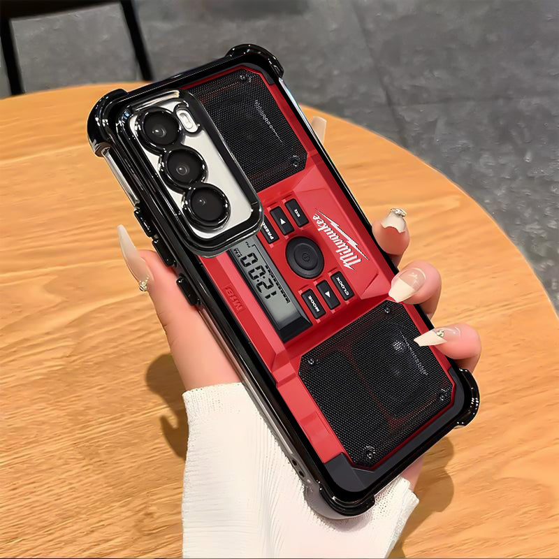 Designed for SAMSUNG Galaxy Electroplating luxury transparent four corner anti drop and shockproof phone case 246
