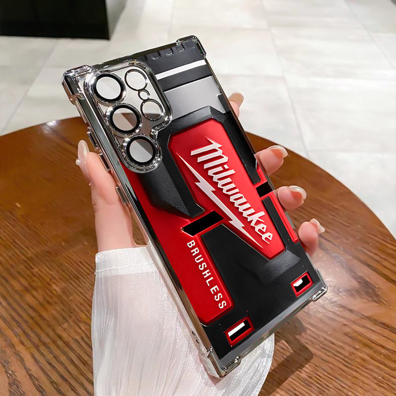 Designed for SAMSUNG Galaxy Electroplating luxury transparent four corner anti drop and shockproof phone case 241