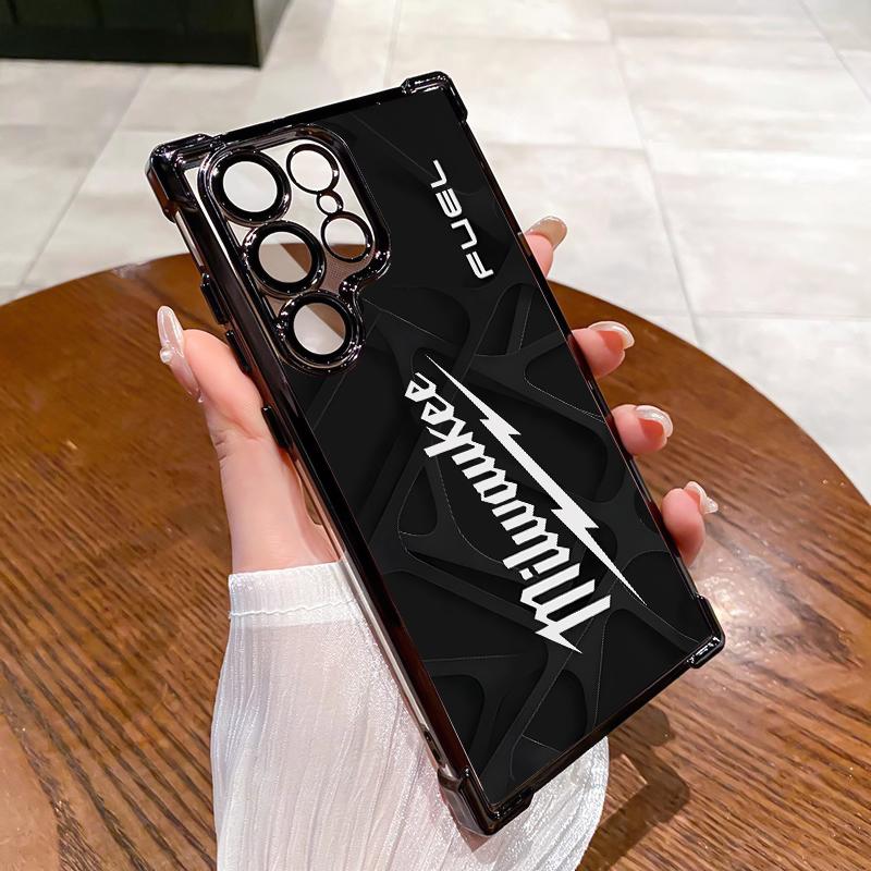 Milwaukee Phone Case For SAMSUNG GALAXY S22 S23 S24 S25 ULTRA PLUS Quad Cushion Drop Protection transparent Soft Silicon TPU four corner Shockproof Phone Cases 128-07