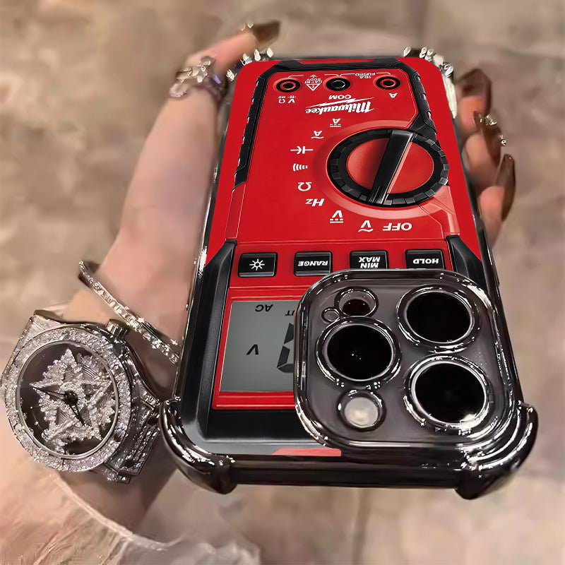 Designed for iPhone Electroplating luxury transparent four corner anti drop and shockproof phone case 244