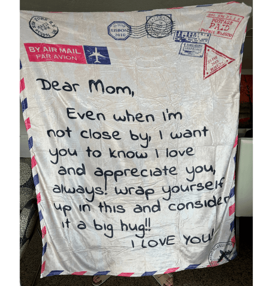 LETTER TO MOM BLANKET
