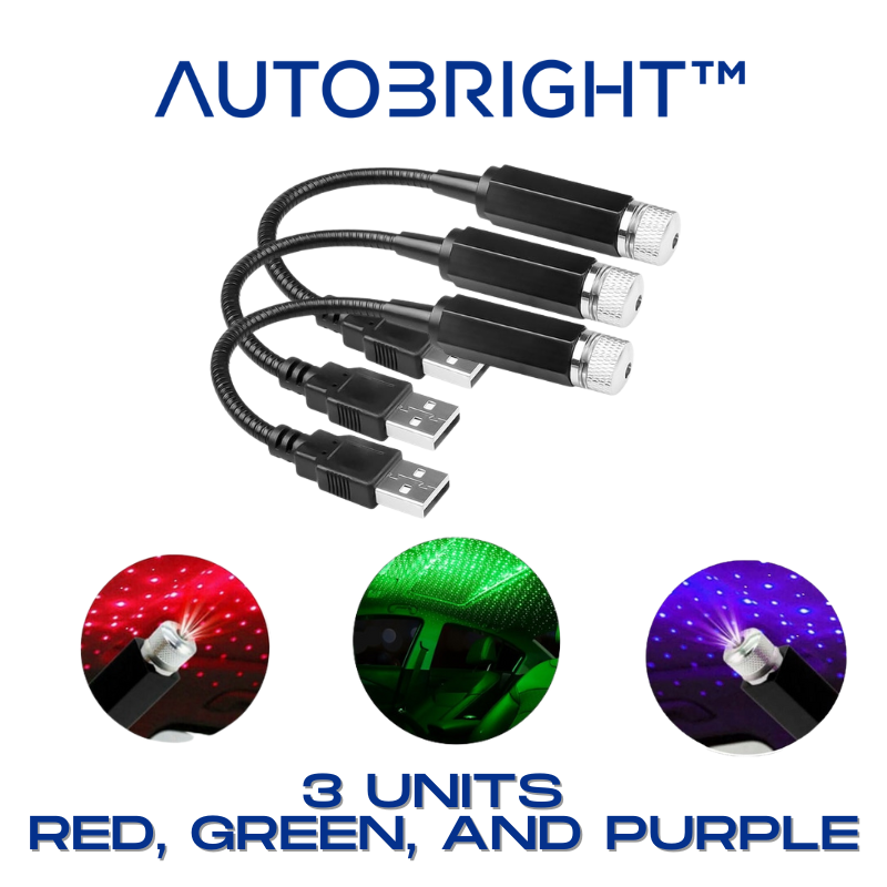 AutoBright™- USB Car Roof Star Night Light