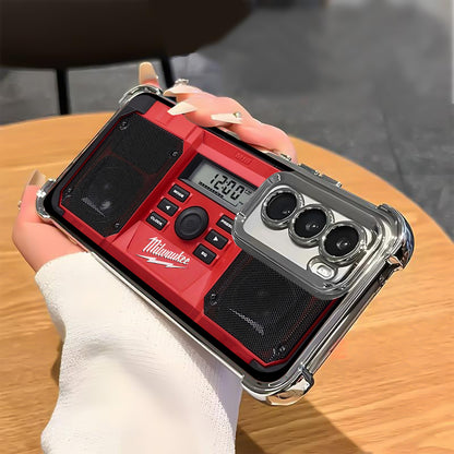 Designed for SAMSUNG Galaxy Electroplating luxury transparent four corner anti drop and shockproof phone case 246