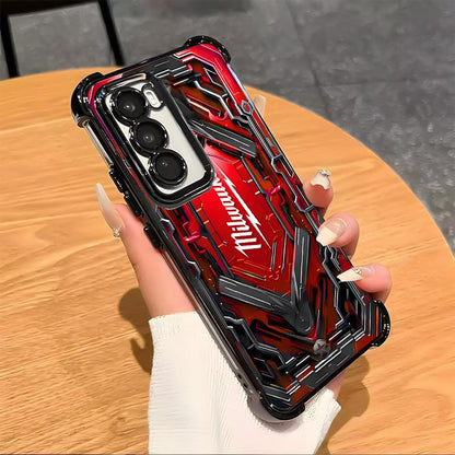 Designed for SAMSUNG Galaxy Electroplating luxury transparent four corner anti drop and shockproof phone case 181