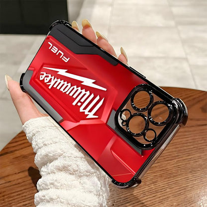 Designed for iPhone Electroplating luxury transparent four corner anti drop and shockproof phone case 182