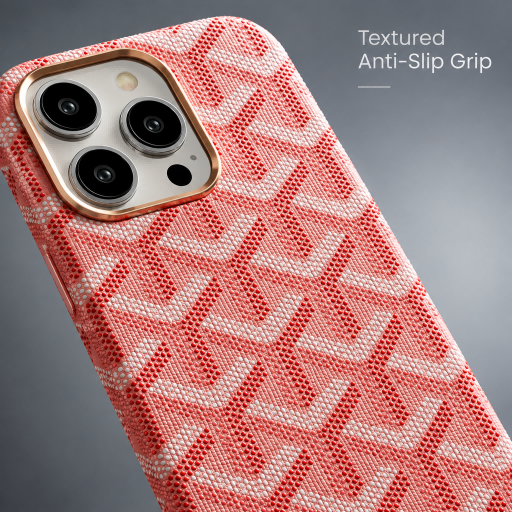 Classic Monogram Pattern Leather Phone Case