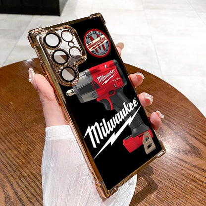 Designed for SAMSUNG Galaxy Electroplating luxury transparent four corner anti drop and shockproof phone case 183