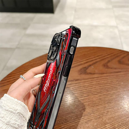 Designed for iPhone Electroplating luxury transparent four corner anti drop and shockproof phone case 181