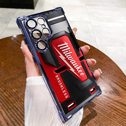 Designed for SAMSUNG Galaxy Electroplating luxury transparent four corner anti drop and shockproof phone case 241