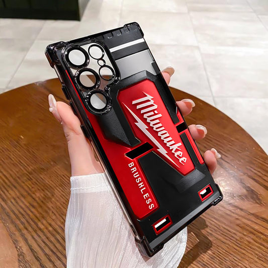 Designed for SAMSUNG Galaxy Electroplating luxury transparent four corner anti drop and shockproof phone case 241
