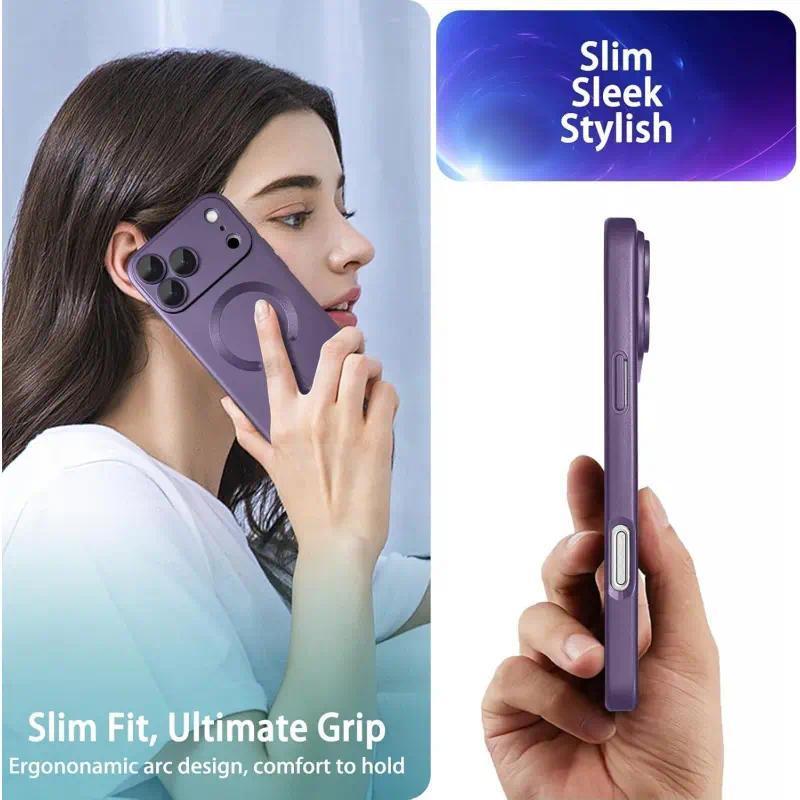 Slim Magnetic Case with Camera Lens Protector