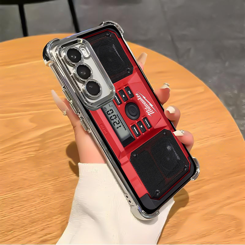 Designed for SAMSUNG Galaxy Electroplating luxury transparent four corner anti drop and shockproof phone case 246