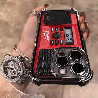 Designed for iPhone Electroplating luxury transparent four corner anti drop and shockproof phone case 246