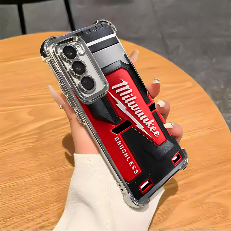 Designed for SAMSUNG Galaxy Electroplating luxury transparent four corner anti drop and shockproof phone case 241
