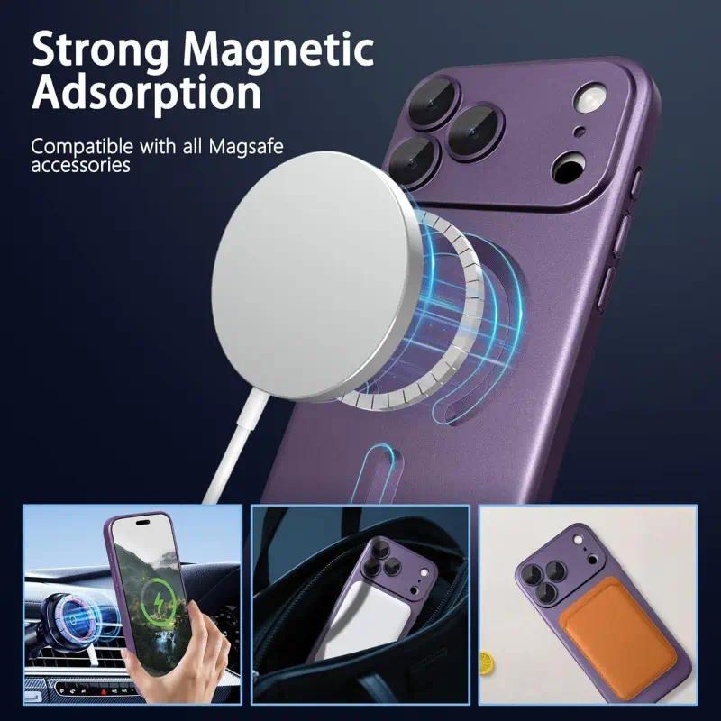 Slim Magnetic Case with Camera Lens Protector