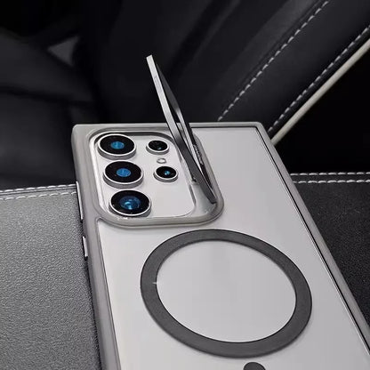 For Samsung Galaxy Ultra Shockproof Camera Ring Stand Clear Case