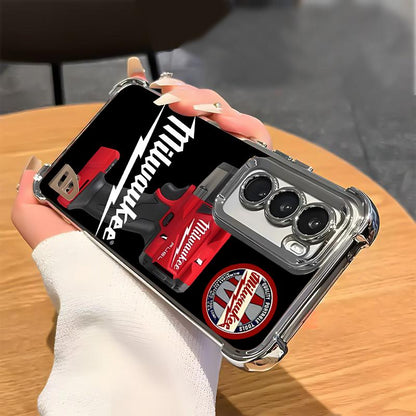 Designed for SAMSUNG Galaxy Electroplating luxury transparent four corner anti drop and shockproof phone case 183