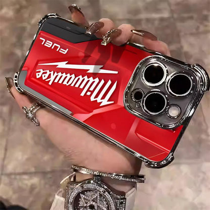 Designed for iPhone Electroplating luxury transparent four corner anti drop and shockproof phone case 182