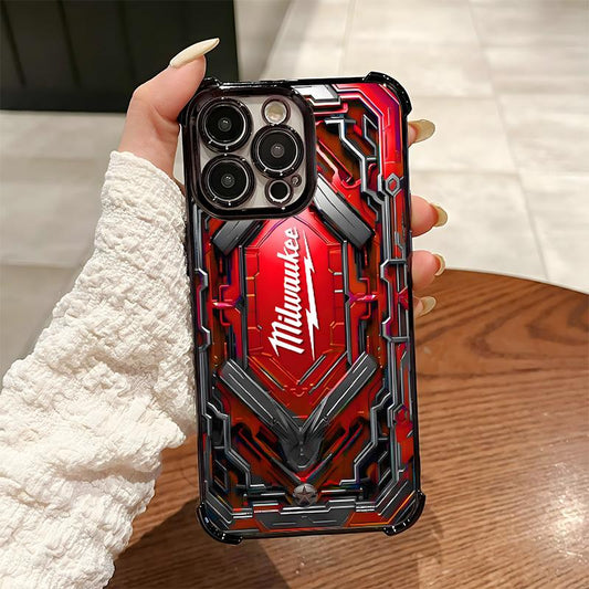 Designed for iPhone Electroplating luxury transparent four corner anti drop and shockproof phone case 181