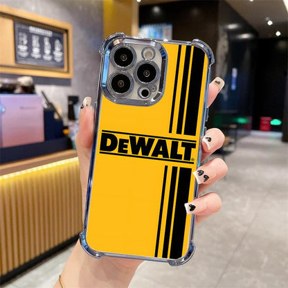 Designed for iPhone Electroplating luxury transparent four corner anti drop and shockproof phone case 041
