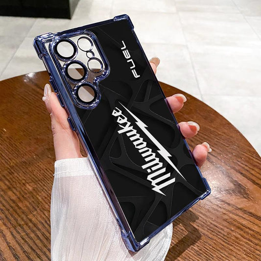 Milwaukee Phone Case For SAMSUNG GALAXY S22 S23 S24 S25 ULTRA PLUS Quad Cushion Drop Protection transparent Soft Silicon TPU four corner Shockproof Phone Cases 128-07