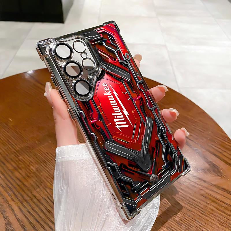 Designed for SAMSUNG Galaxy Electroplating luxury transparent four corner anti drop and shockproof phone case 181